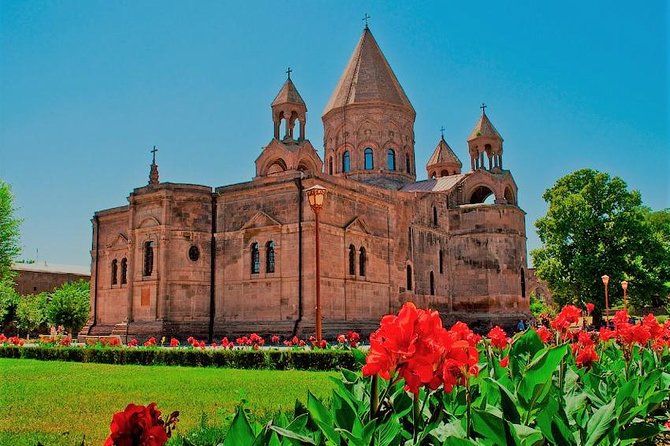 Private Half-day Echmiadzin Cathedral, Hripsime & Zvartnots Temple from Yerevan - Hripsime Church: cross-cupola design and a martyr’s tomb nearby
