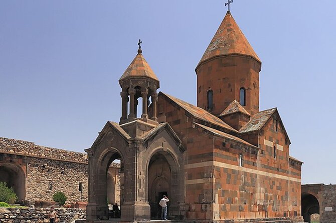 Private Tour to Garni Temple, Geghard & Khor Virap Monasteries, Azat Reservoir - Khor Virap: a monastery built on a royal prison with Ararat views
