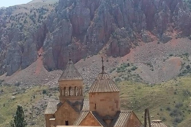 Tatev,Shaki(waterfall),Noravank,Wine tasting,Khor Virap - Noravank monastery on pink rocks, plus wild goats (if you’re lucky)