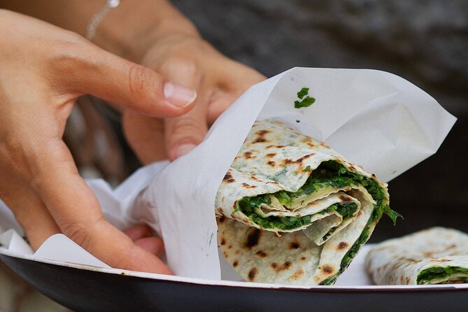 Yerevan Private Walking Food Tour - Stop 1: Cascade Complex lavash with cheese and wild greens